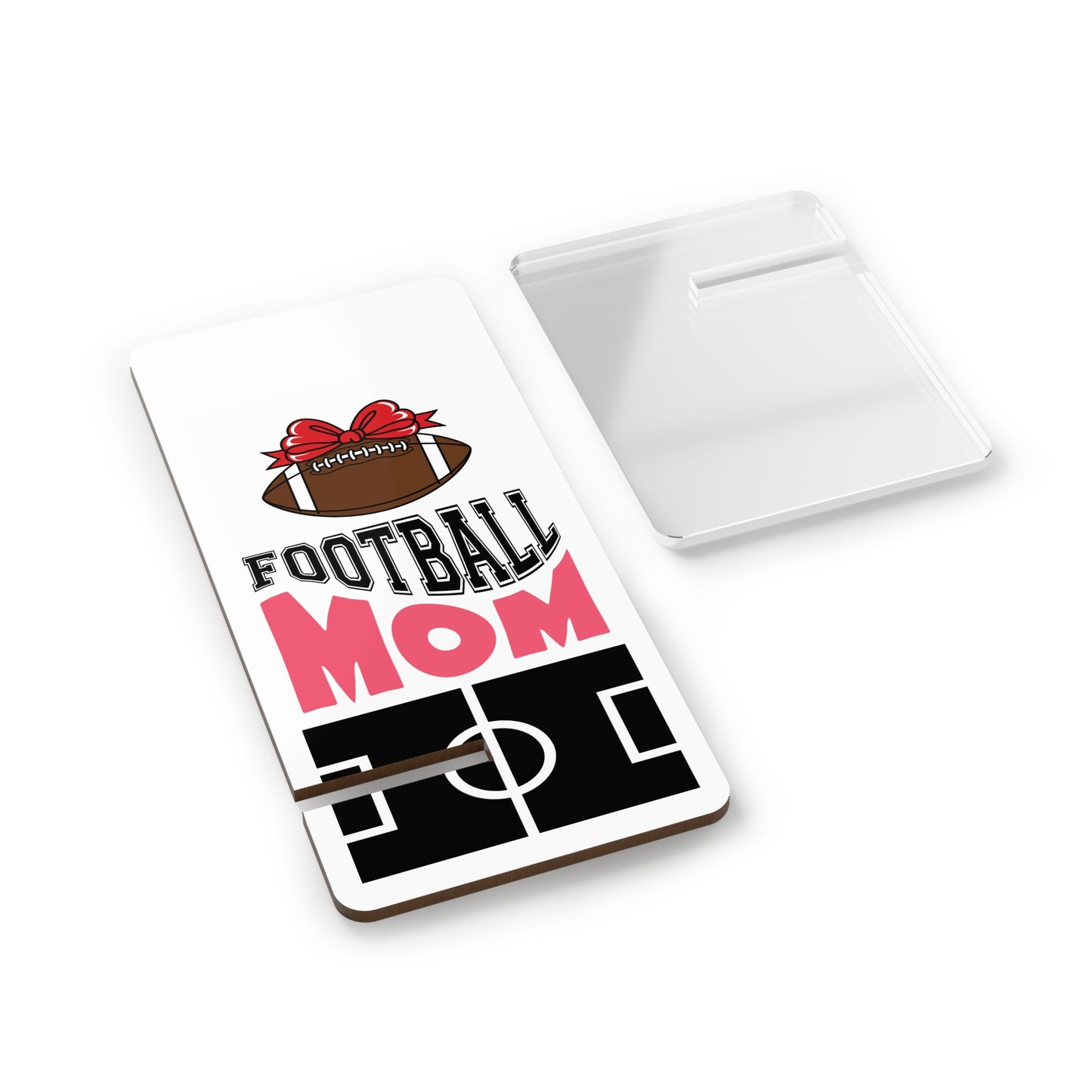 Football Mom Smartphone Display Stand, Tech Accessory for Football Lovers, Gift for Sports Moms, Desk Organizer, Football Decor