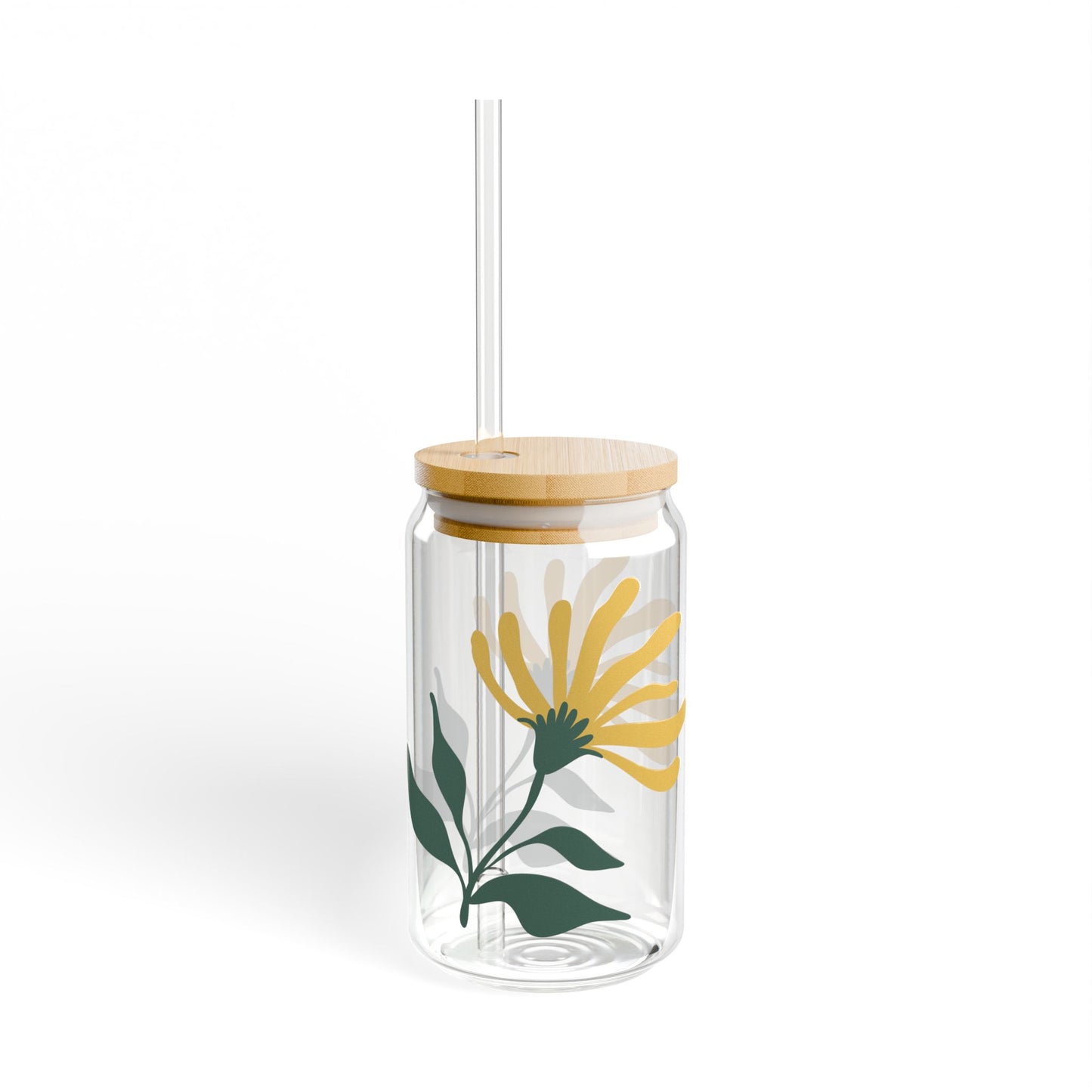 Flower Sipper Glass, 16oz
