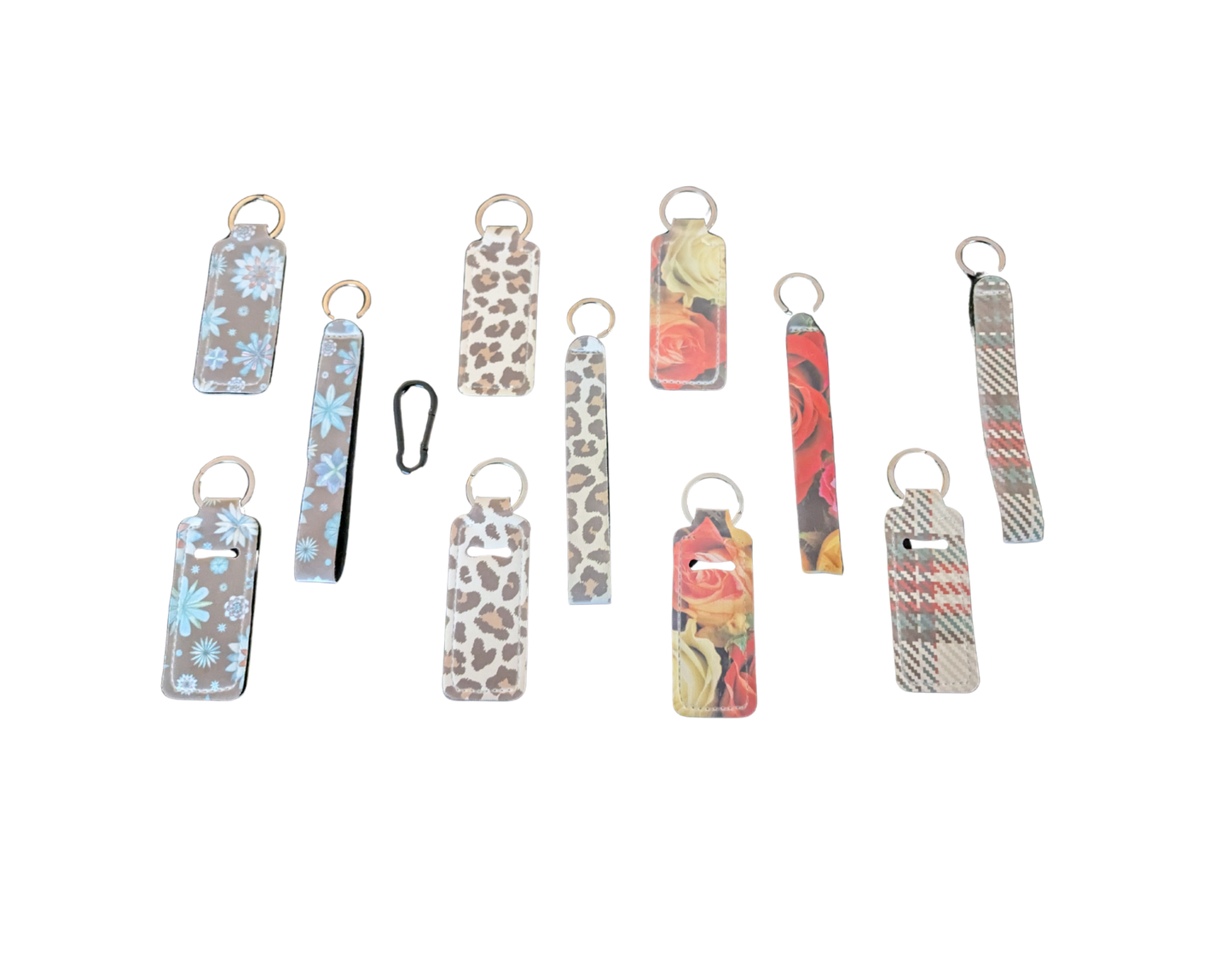 Key Chains - Wristlet, Lip Balm Holder with Hook