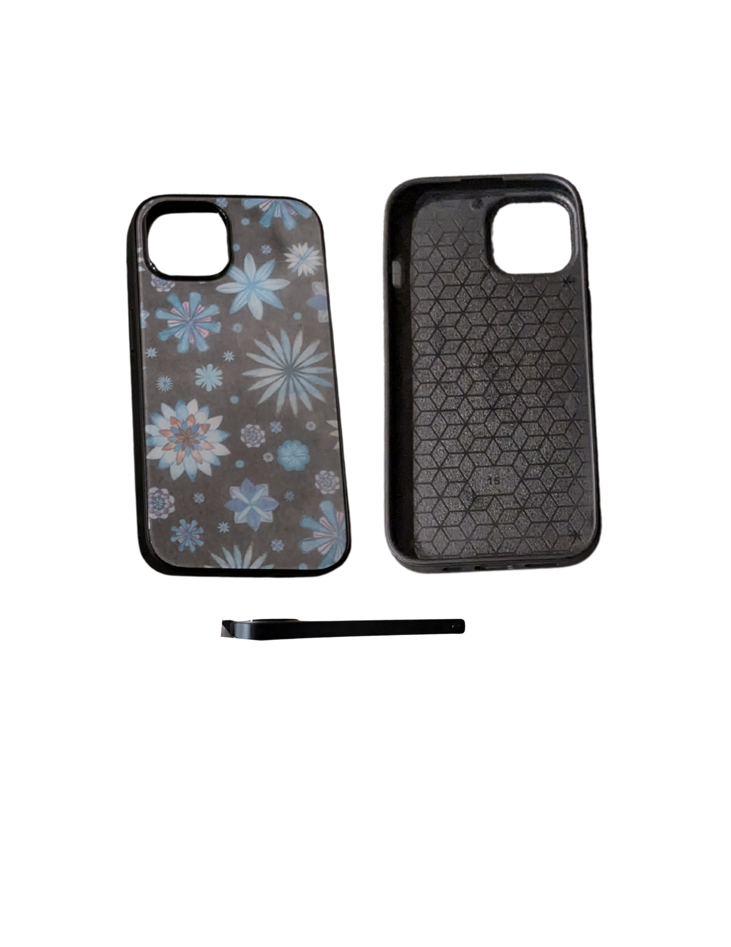 iPhone 15 Matte Tempered Glass Insert Wireless Charging Compatible