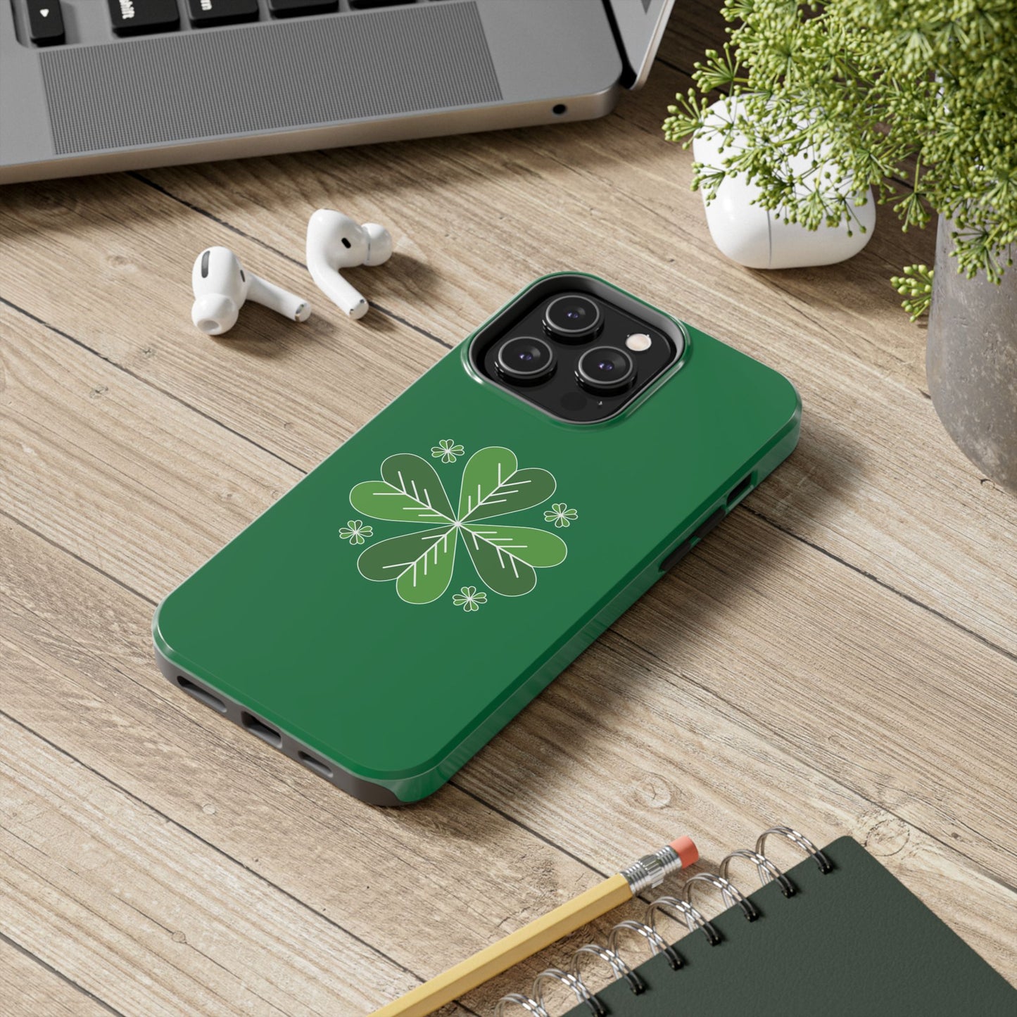 Tough Phone Cases - Green Graphics