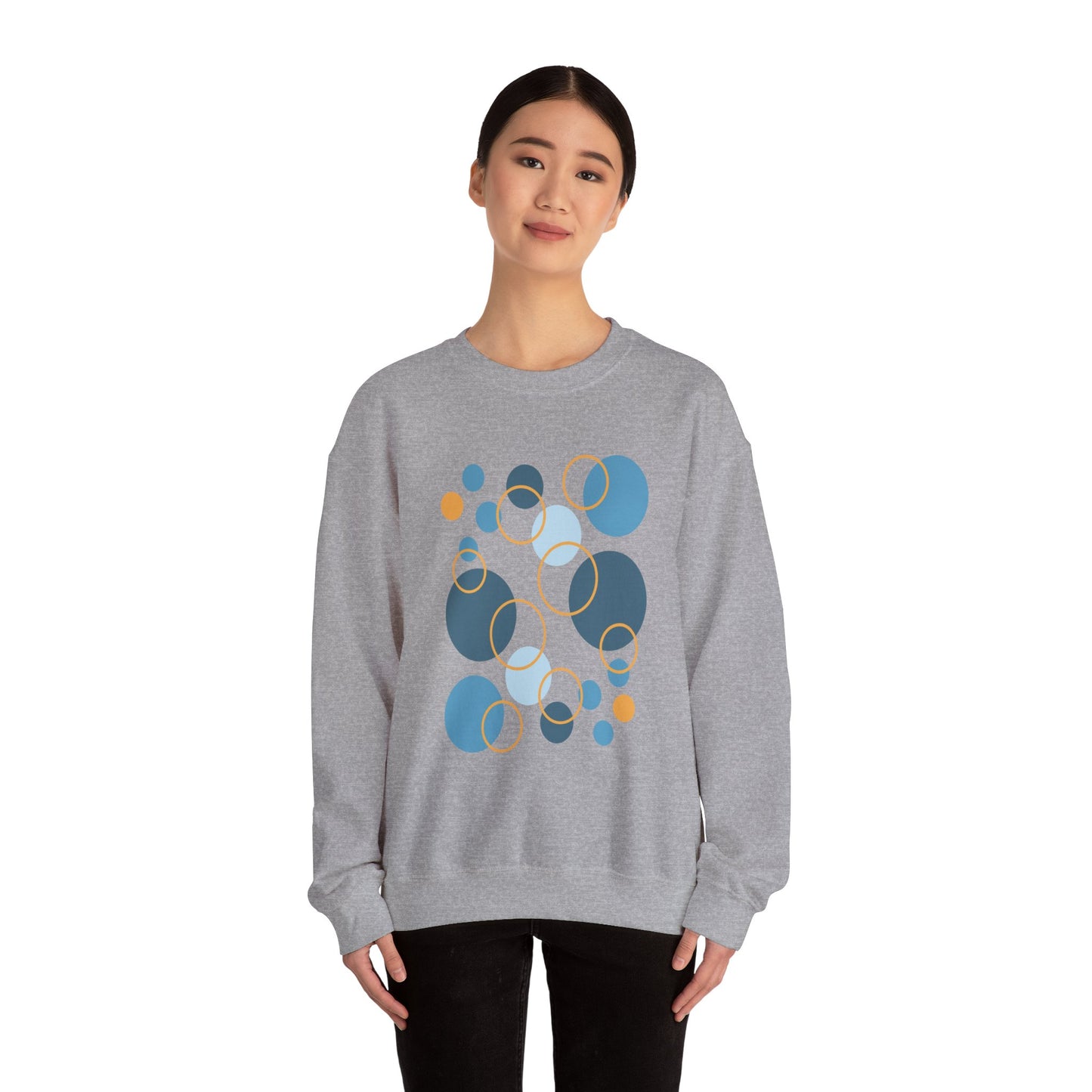 Unisex Heavy Blend™ Crewneck Sweatshirt  - Abstract Circles