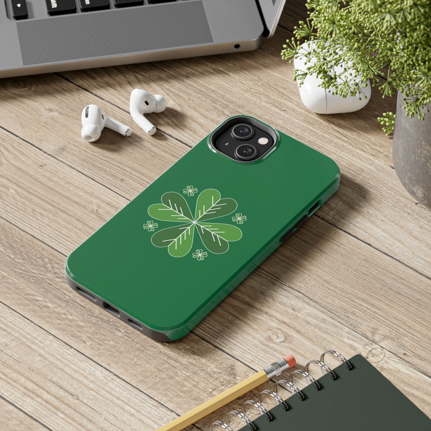 Tough Phone Cases - Green Graphics