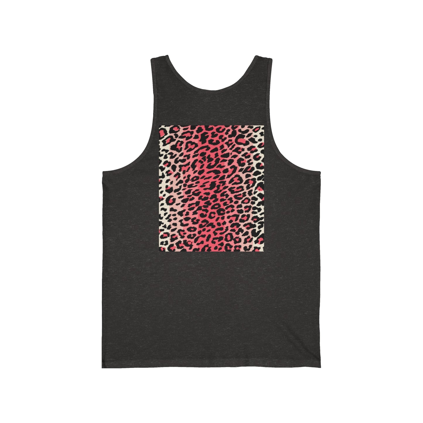 Pink Leopard Skin Unisex Jersey Tank
