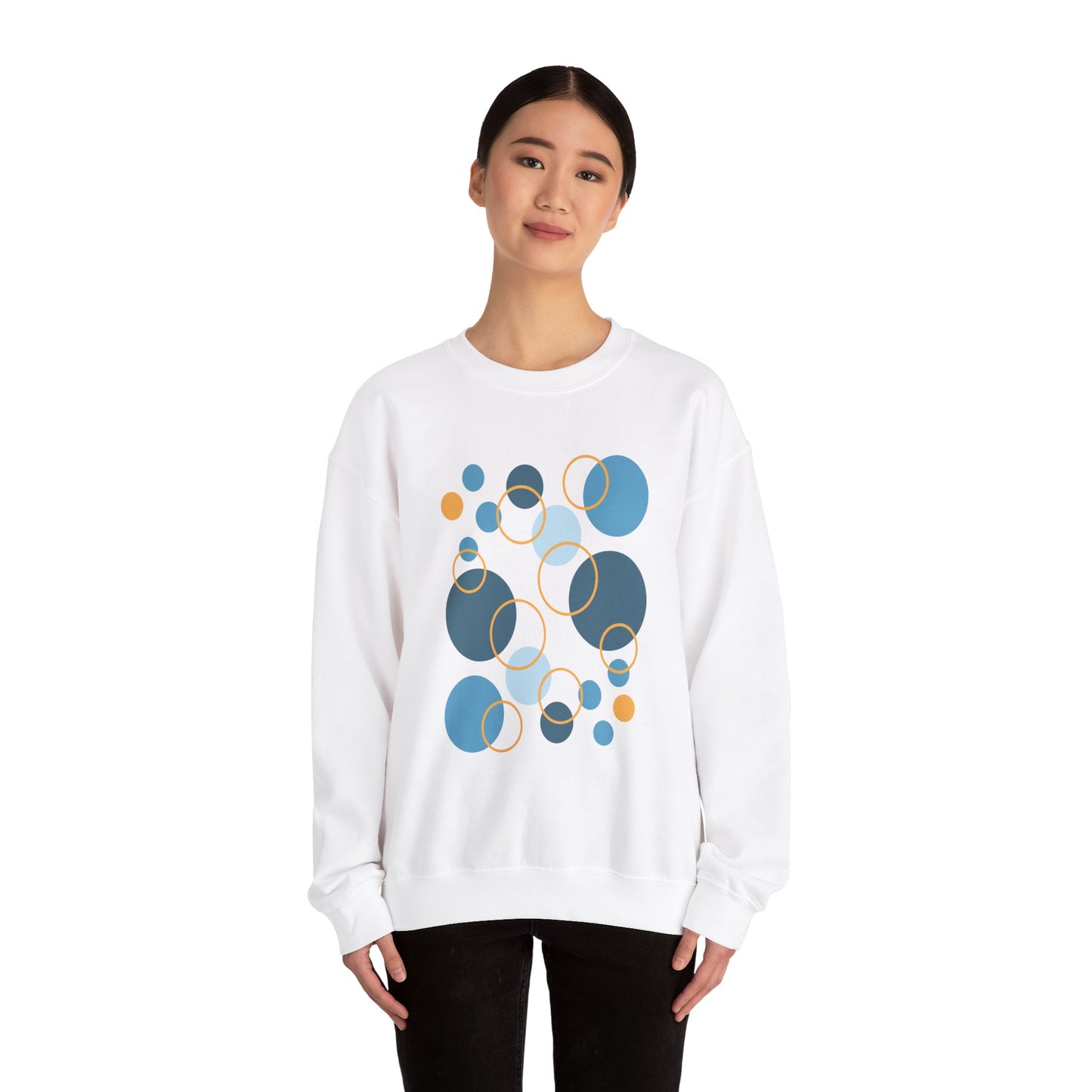 Unisex Heavy Blend™ Crewneck Sweatshirt  - Abstract Circles