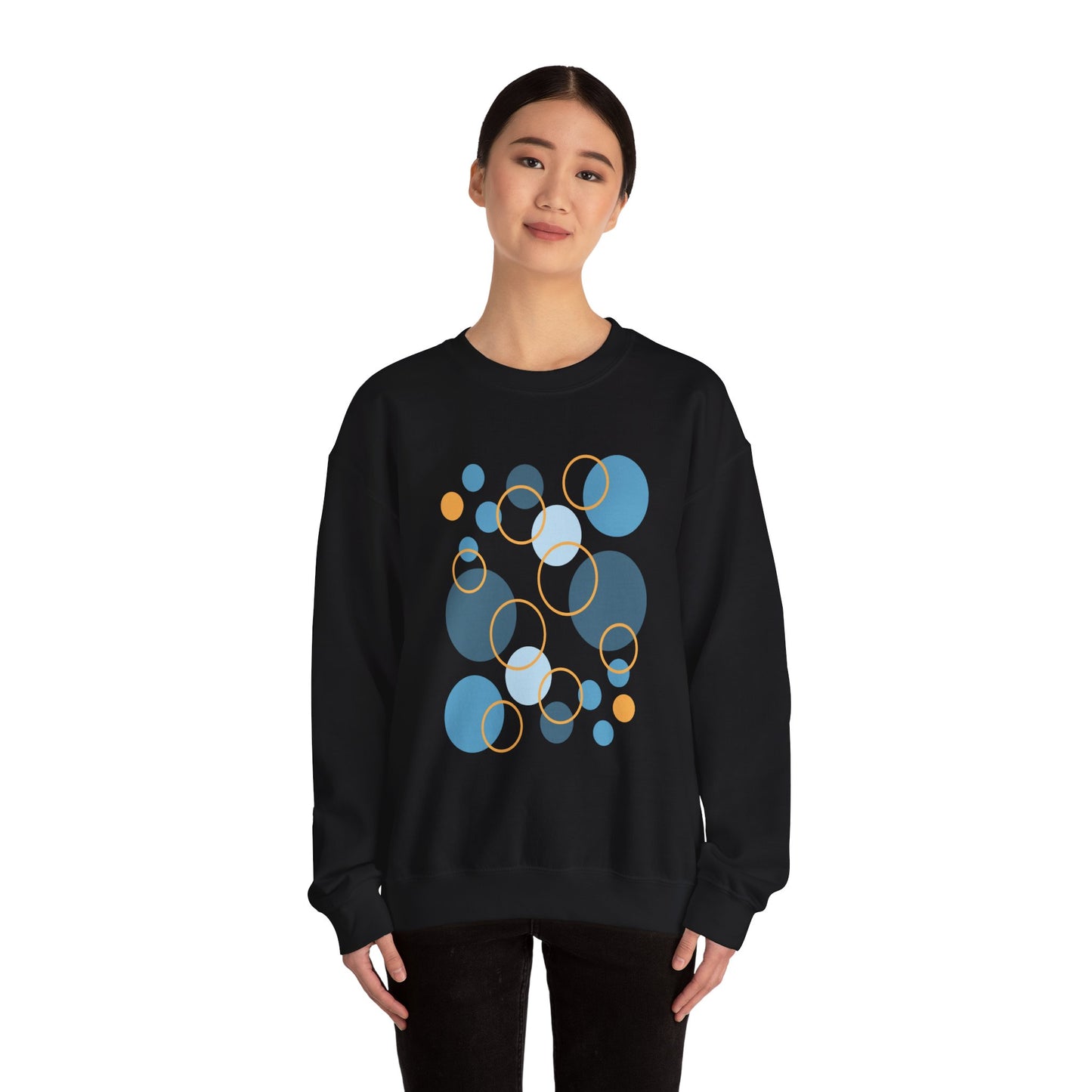 Unisex Heavy Blend™ Crewneck Sweatshirt  - Abstract Circles