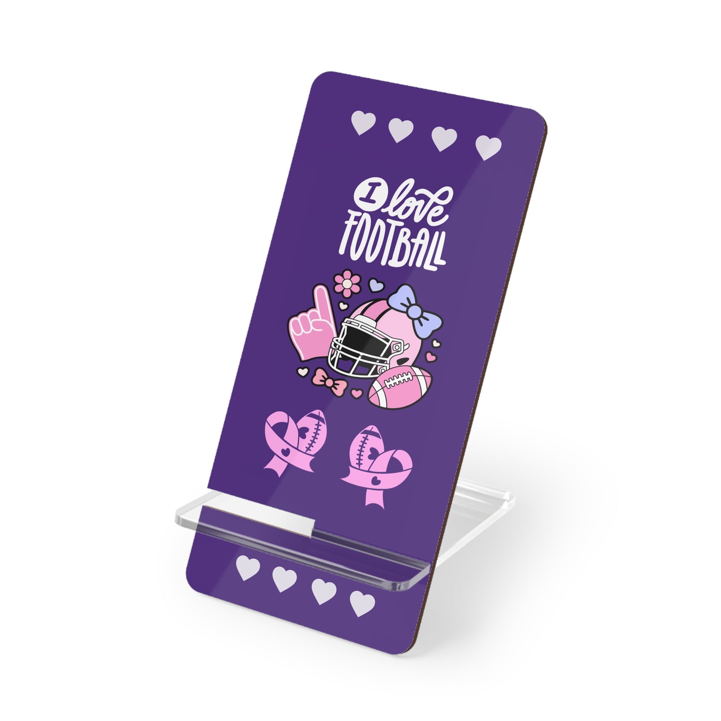Football Lover's Phone Stand - Cute Desk Accessory, Sports Decor, Gift for Gamers, College Fans, Super Bowl Party Favor