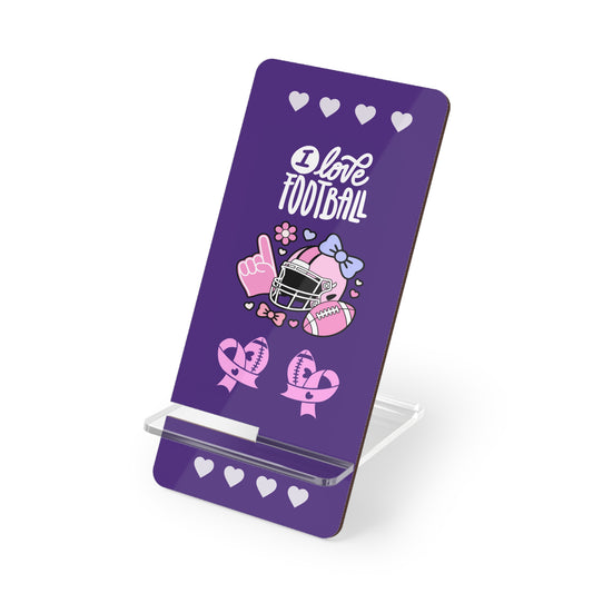 Football Lover's Phone Stand - Cute Desk Accessory, Sports Decor, Gift for Gamers, College Fans, Super Bowl Party Favor