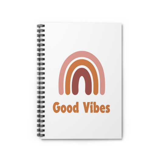 Spiral Notebook - Ruled Line - Good Vibes