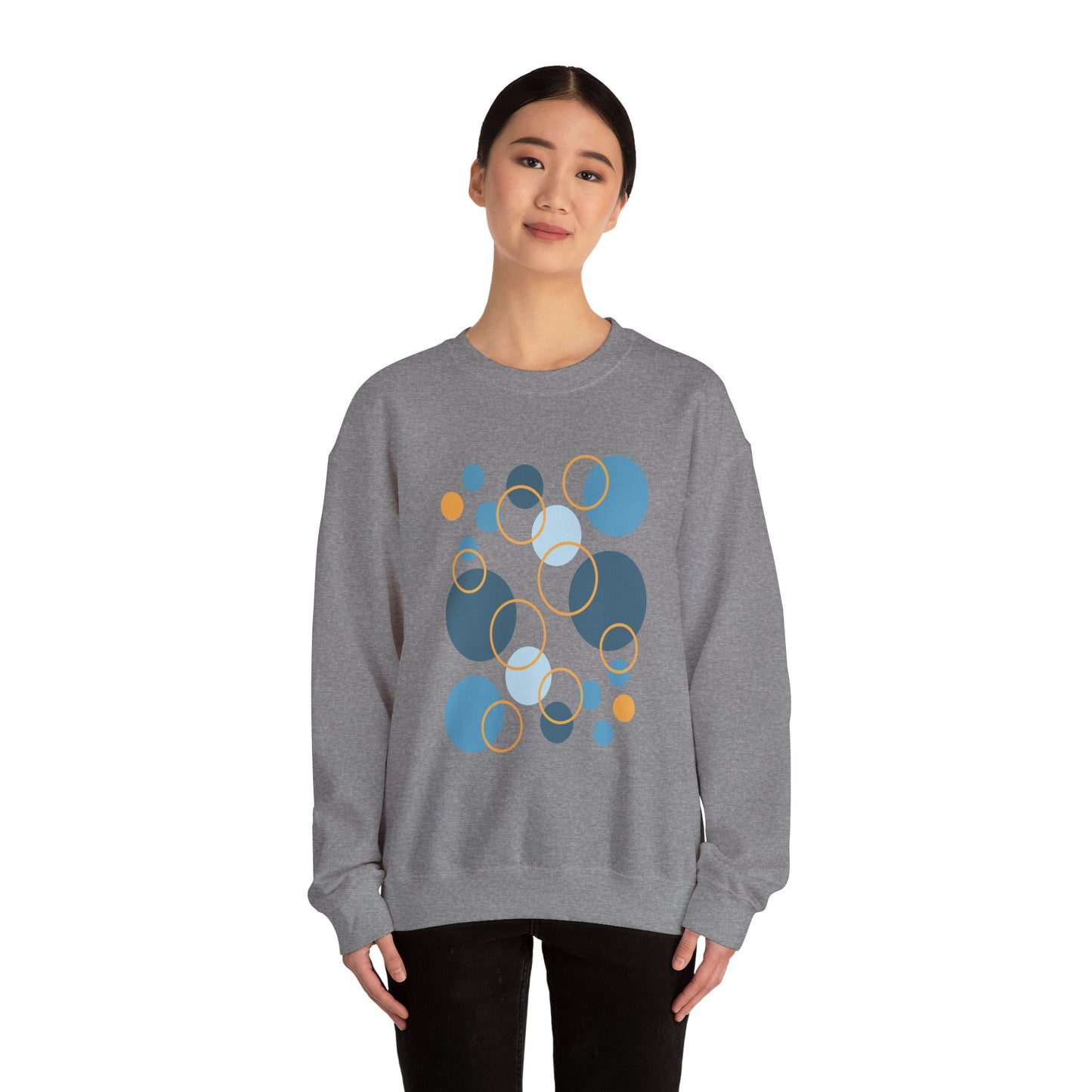 Unisex Heavy Blend™ Crewneck Sweatshirt  - Abstract Circles