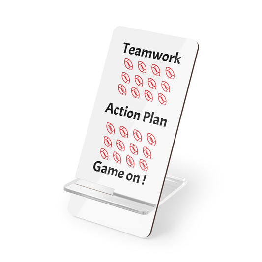 Phone Stand for Smartphones - Footballs, Desk Organizer, Phone Holder, Gift for Teamwork, Office Decor, Home Workspace