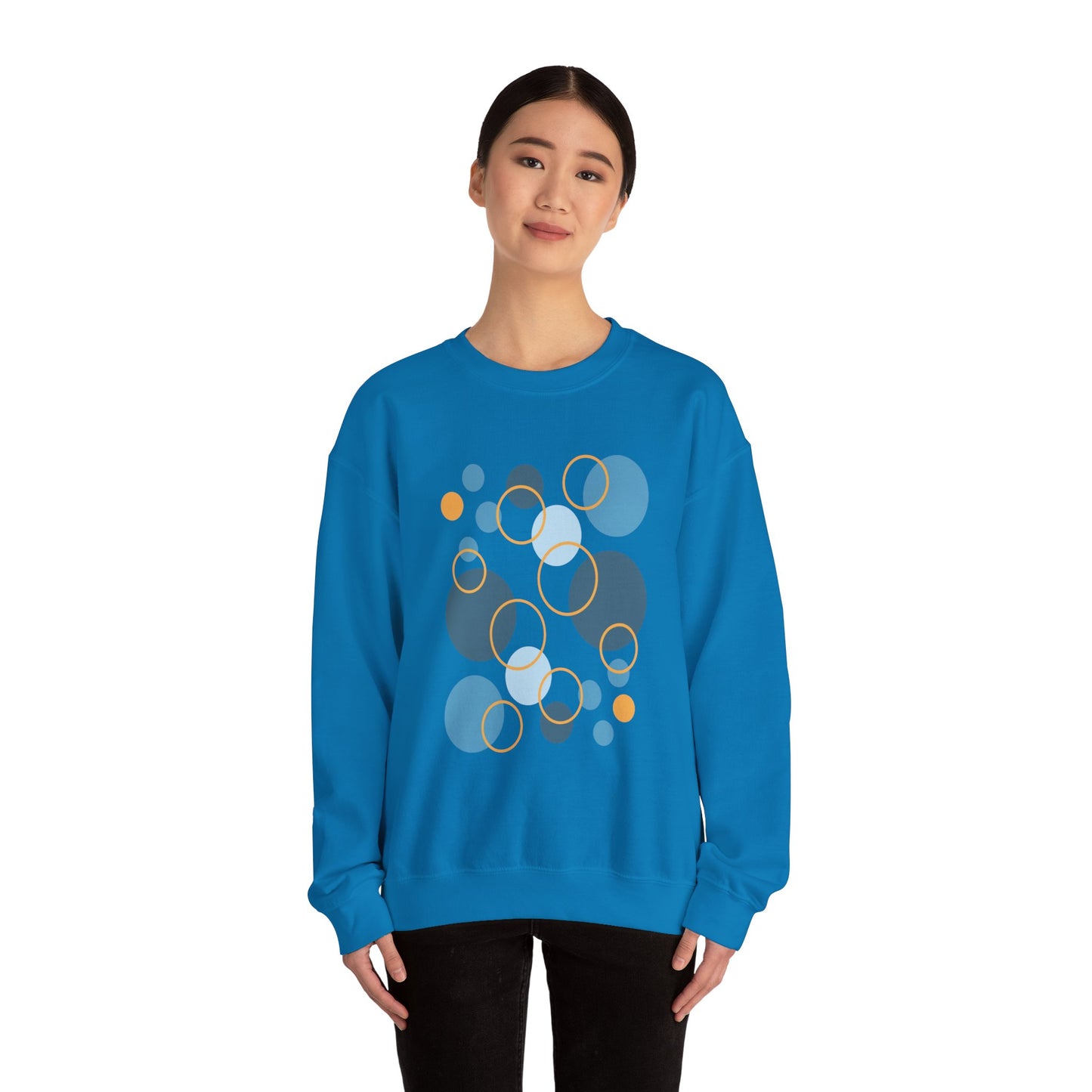 Unisex Heavy Blend™ Crewneck Sweatshirt  - Abstract Circles