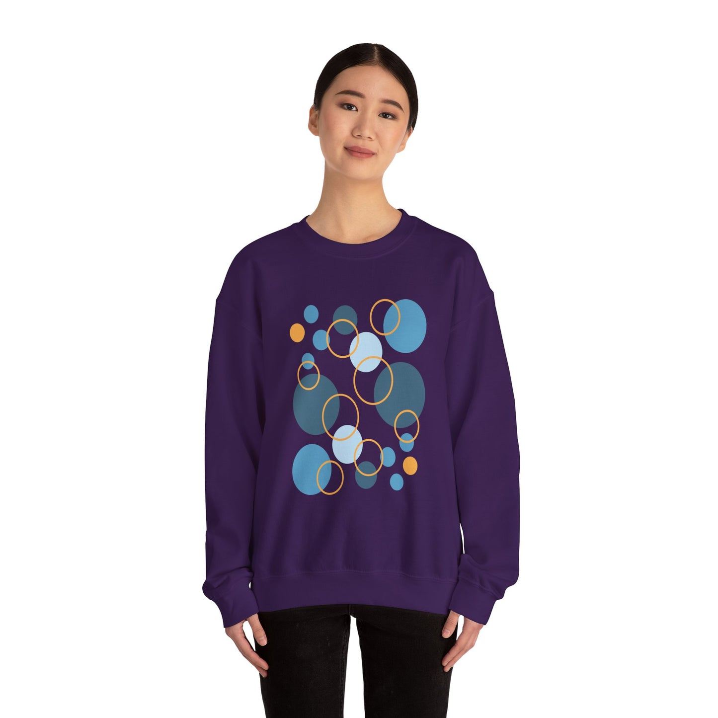 Unisex Heavy Blend™ Crewneck Sweatshirt  - Abstract Circles
