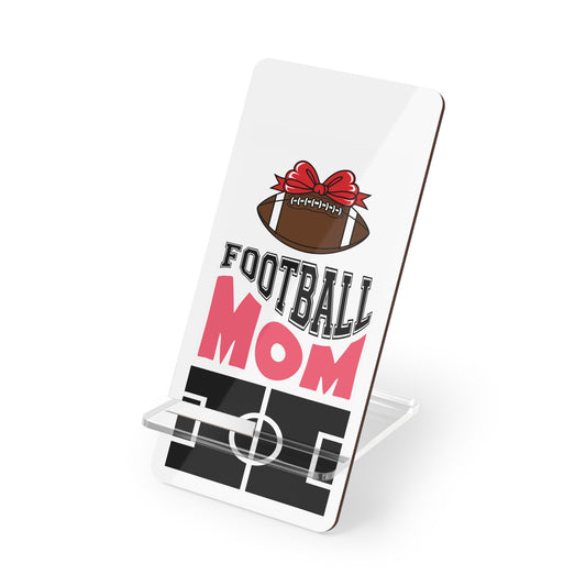 Football Mom Smartphone Display Stand, Tech Accessory for Football Lovers, Gift for Sports Moms, Desk Organizer, Football Decor