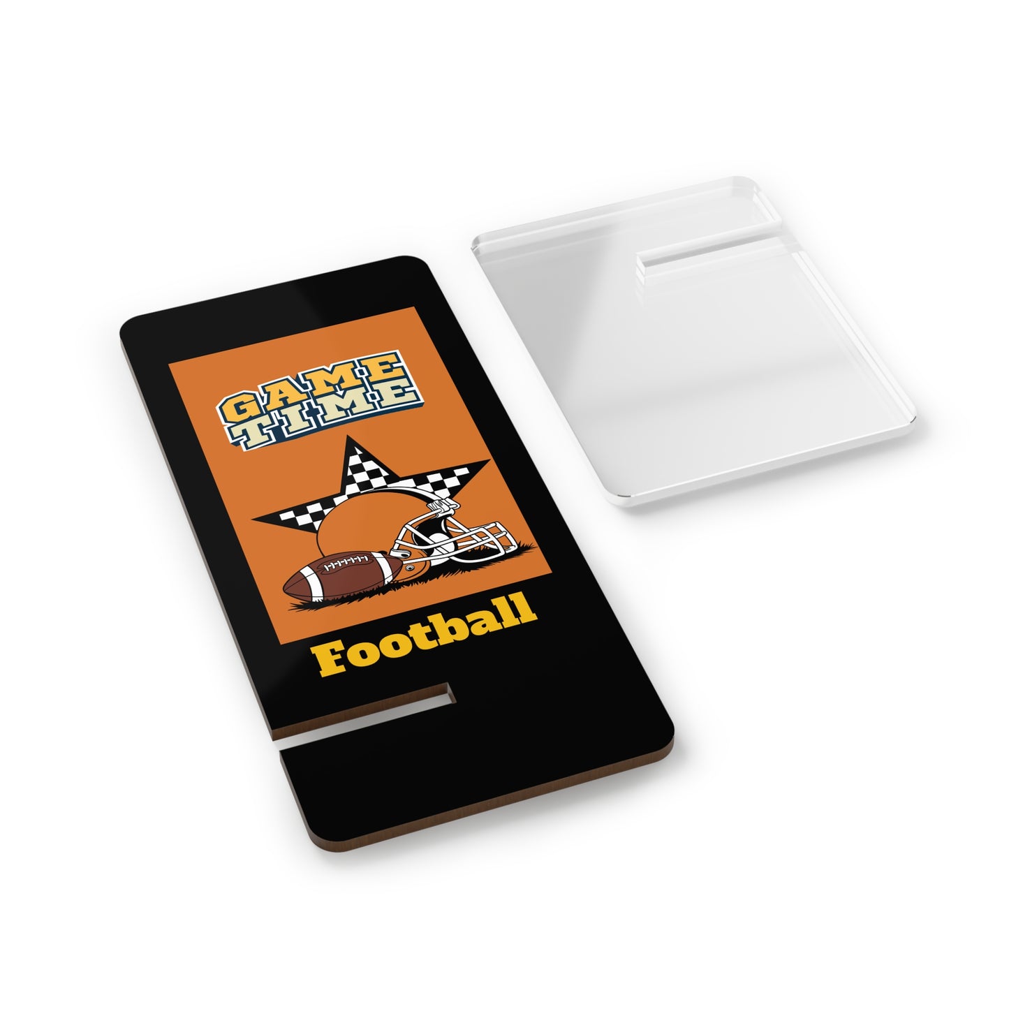 Portable Smartphone Stand - Game Day Decor, Mobile Holder, Office Accessory, Football Fan Gear, Gift for Sports Lovers