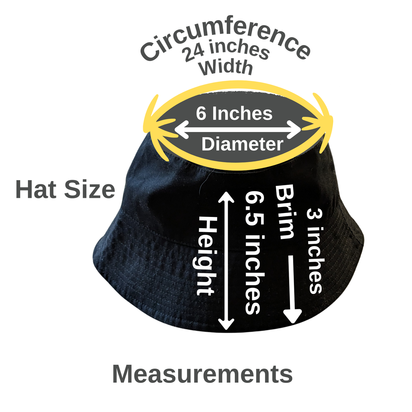 Cotton Bucket Hat - Black with Embroidered Patch - Do It For The Culture - Black History