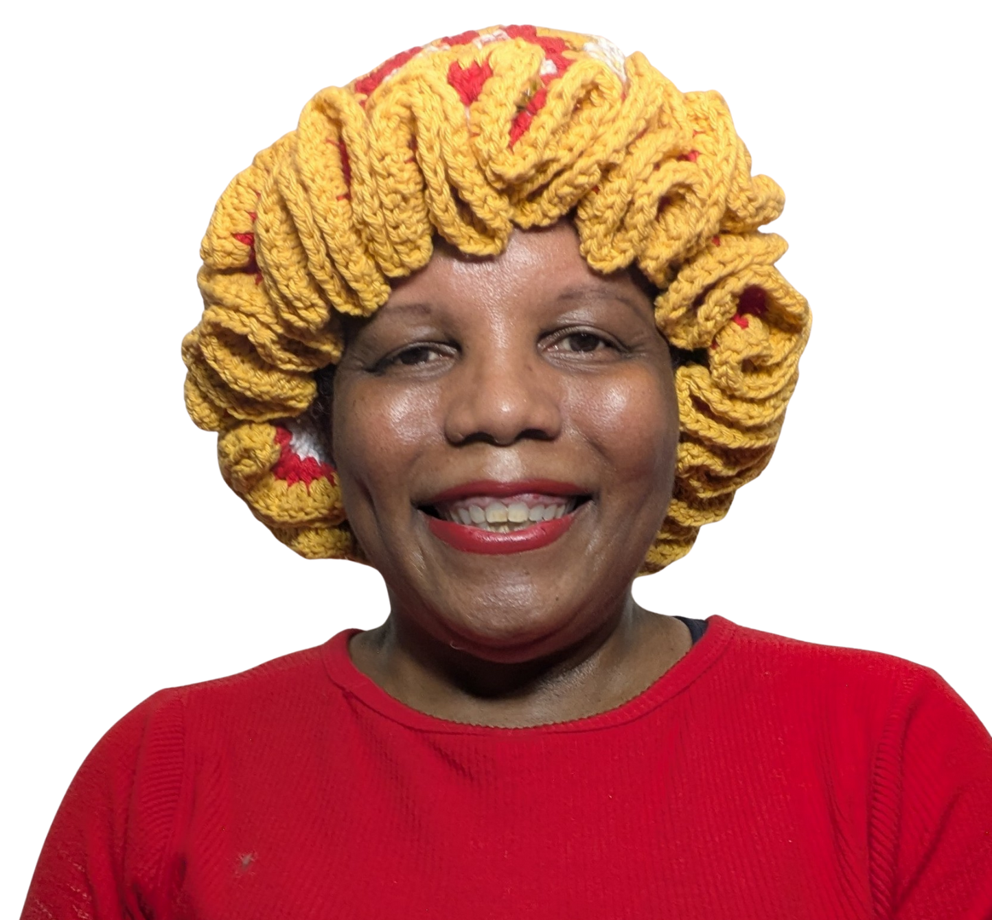 Spring/Summer Crochet Granny Square Bucket Hat with Ruffles