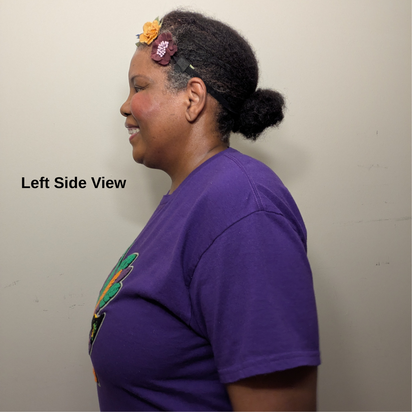 Short Sleeve Heavy Cotton T - Shirt with Chenille Patch - Mardi Gras DIVA