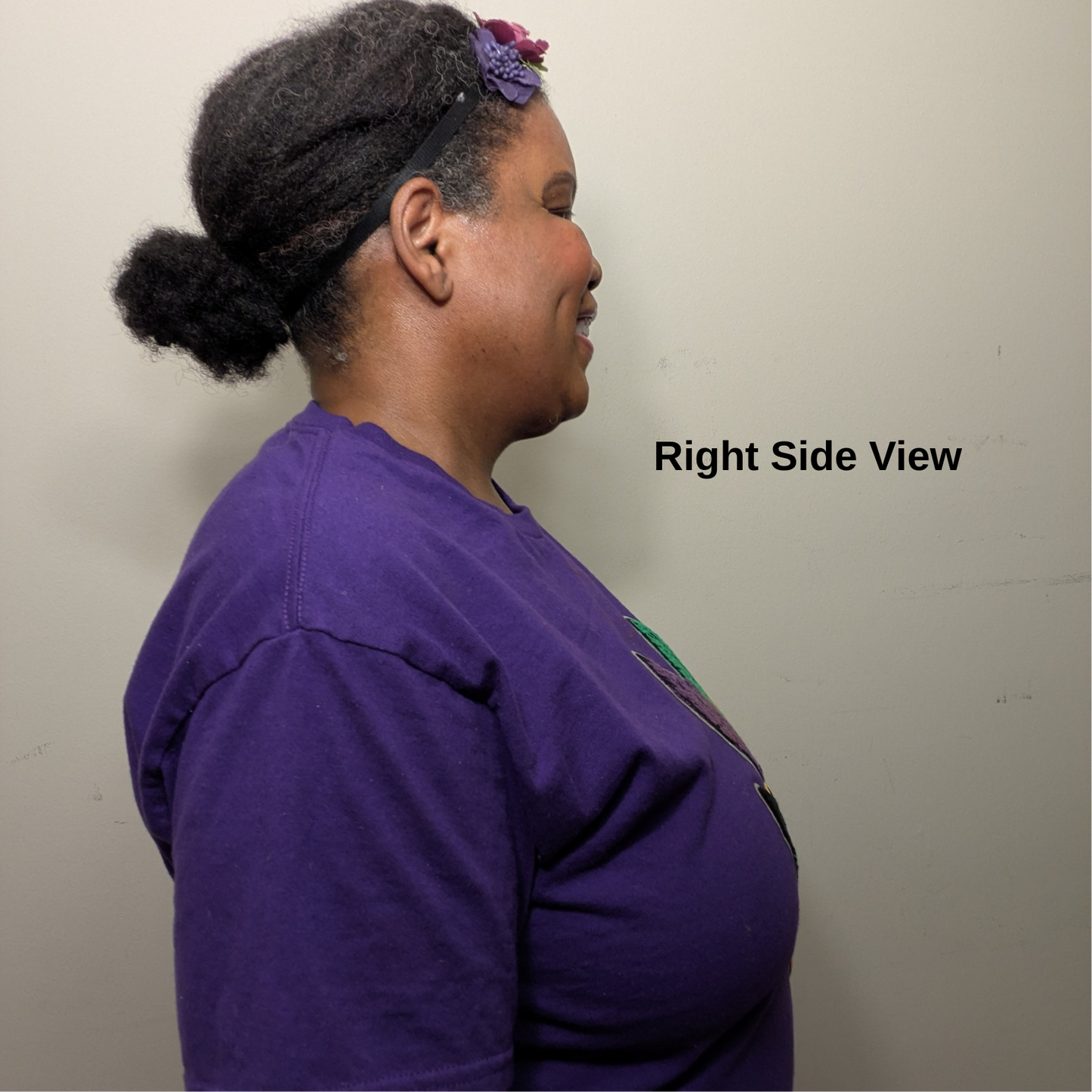 Short Sleeve Heavy Cotton T - Shirt with Chenille Patch - Mardi Gras DIVA