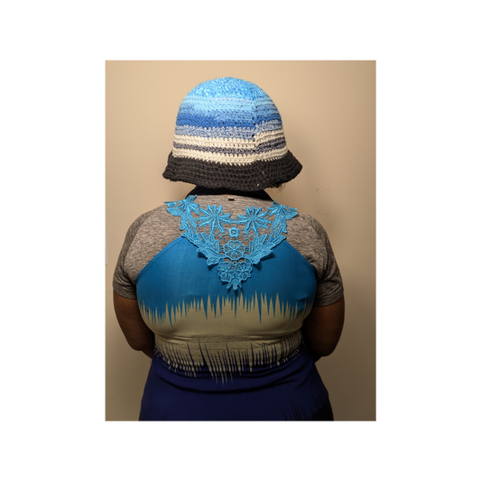 Spring - Summer Crochet Bucket Hat - Medium/Large