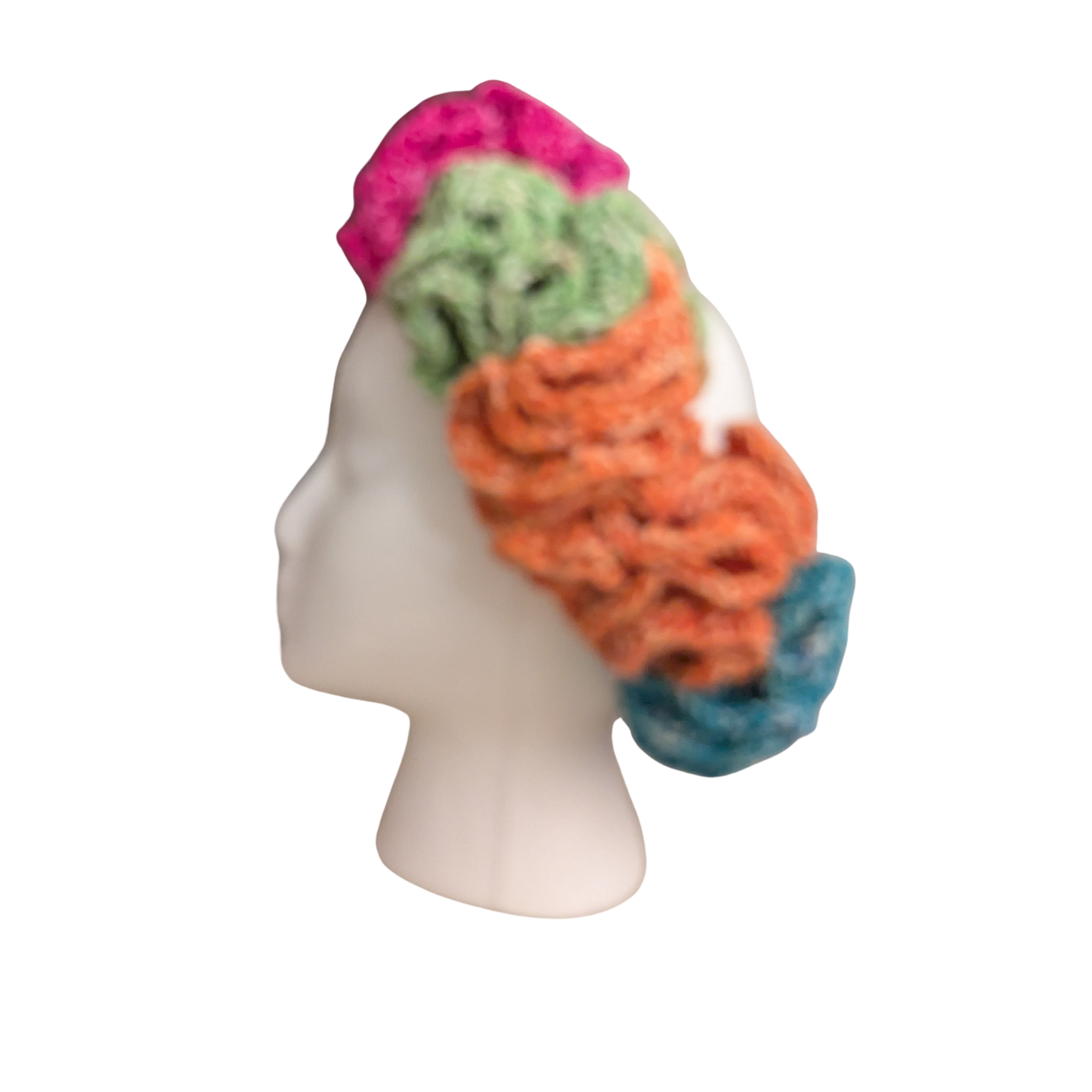 Crochet Headband with Regular Sized Ruffles