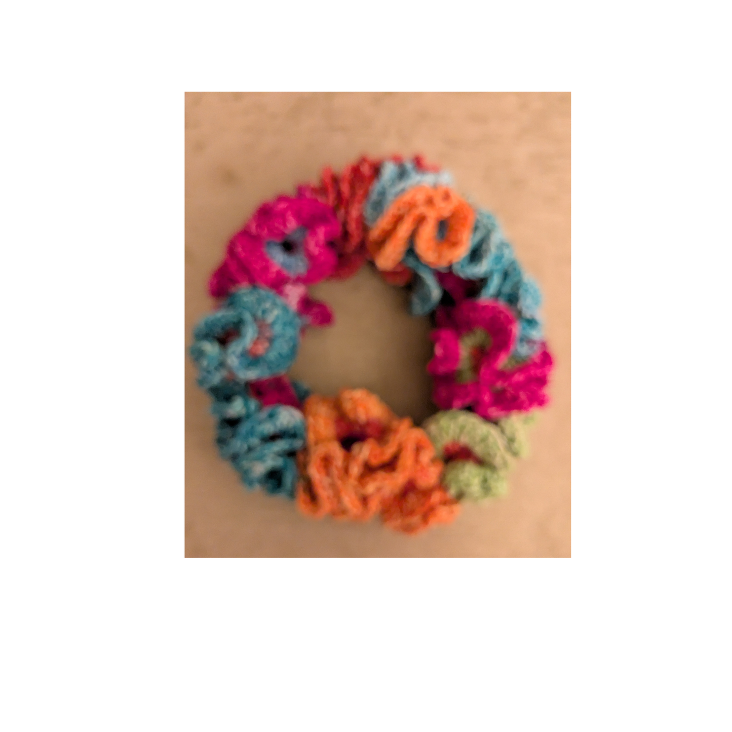 Crochet Headband with Regular Sized Ruffles