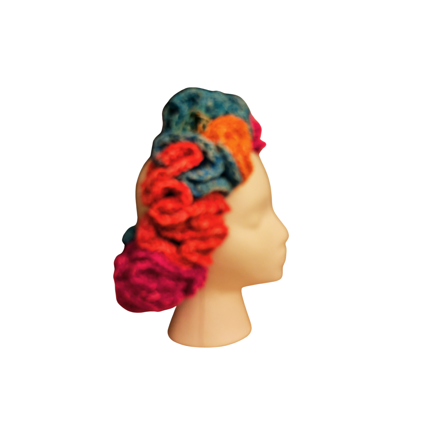Crochet Headband with Regular Sized Ruffles