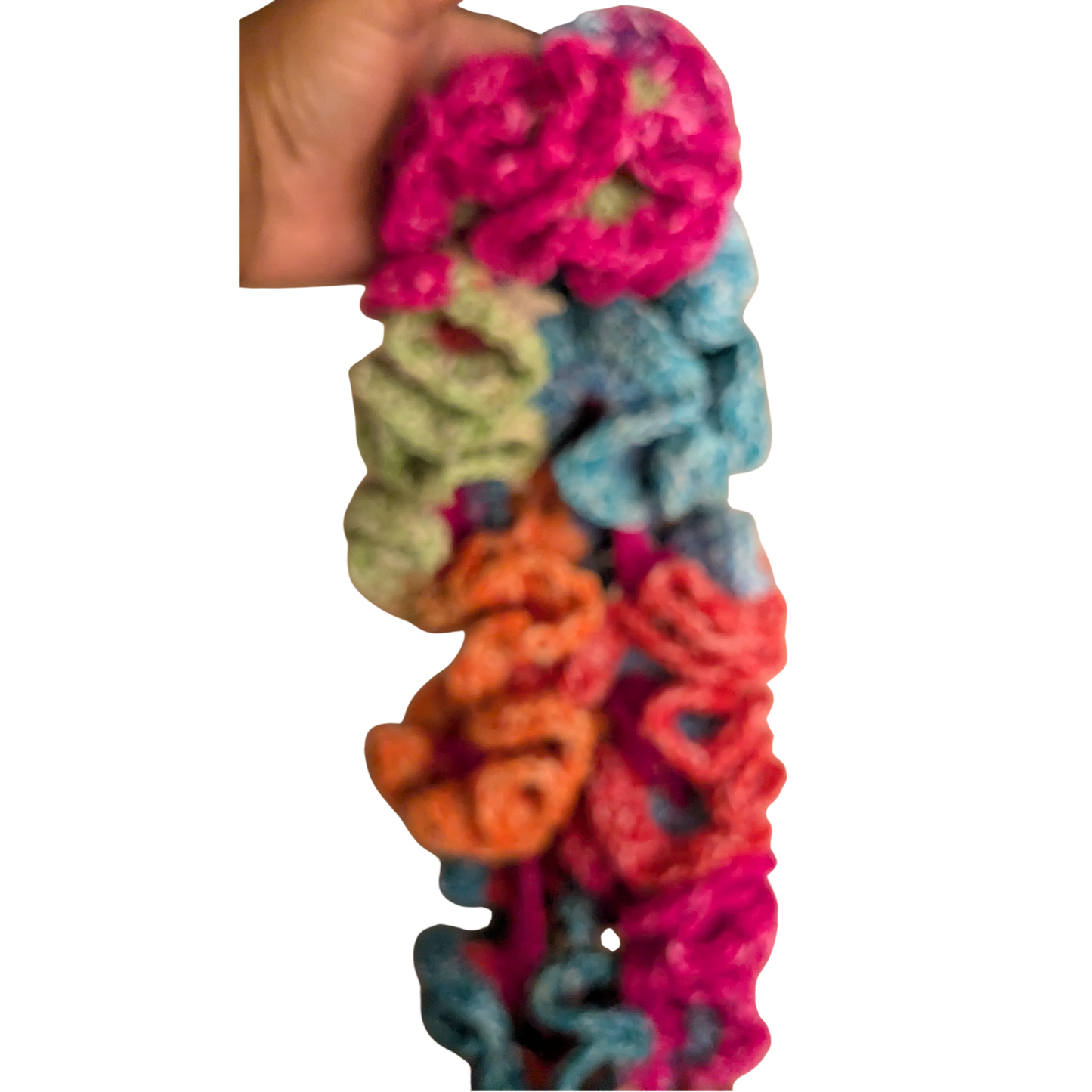 Crochet Headband with Regular Sized Ruffles