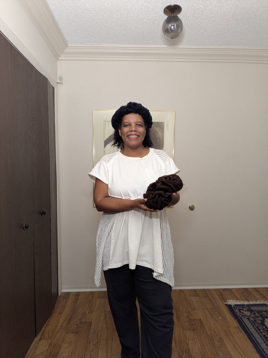 Crochet Headband with Ruffles